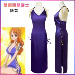 海贼王娜美cos服 草帽团航海士娜美 万圣节表演服cosplay动漫服装