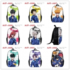 8 Styles Blue Lock Cartoon Canvas Anime Backpack Bag