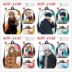 6 Styles 3PCS/SET Jujutsu Kaisen Cartoon Canvas Anime Lunch Bag+Pencil Box+Backpack Bag Set