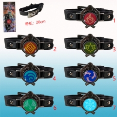 7 Styles Genshin Impact Cartoon Anime Bracelet