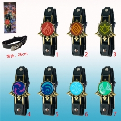 7 Styles Genshin Impact Cartoon Anime Bracelet