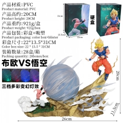 （带电）七龙珠GK超级赛亚人孙悟空VS魔人布欧对波场景可发光盒装手办高21cm产品尺寸21X26X12cm产品重量约672g包装方式彩盒+吸塑含包装重量约923g材质PVC1