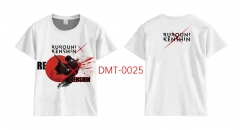 3 Styles Rurouni Kenshin Anime T-shirts