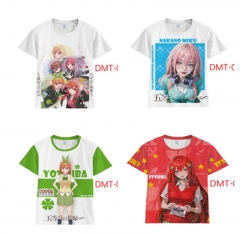7 Styles The Quintessential Quintuplets Anime T-shirts