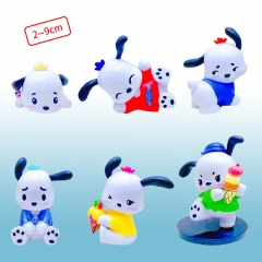 6PCS/SET 2-9CM Pachon Navarro Ice Cream Anime PVC Figure