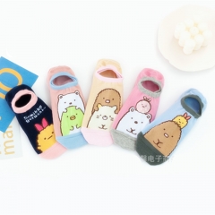 (5PAIRS/SET) 2 Styles Sumikkogurashi Cartoon Unisex Anime Boat Socks