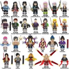 22 Styles Demon Slayer: Kimetsu no Yaiba Cartoon Anime Miniature Building Blocks