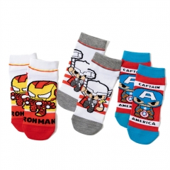 5 Styles Marvel Iron Man Hulk Captain America Free Size Anime Short Socks