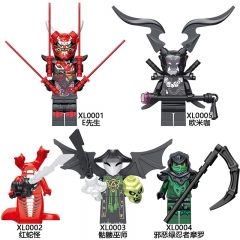 5 Styles LEGO Ninjago: Masters of Spinjitzu Anime Miniature Building Blocks