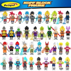 35 Styles Dragon Ball Z Cartoon Anime Miniature Building Blocks