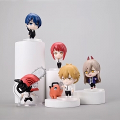 6PCS/SET 6CM Chainsaw Man Cosplay Character PVC Anime Figure