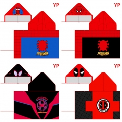 4 Styles Marvel Comics Cartoon Bath Towel Anime Hooded Cloak