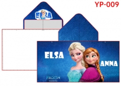 3 Styles Frozen Cartoon Bath Towel Anime Hooded Cloak