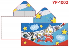 2 Styles Ultraman Cartoon Bath Towel Anime Hooded Cloak