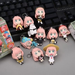 10PCS/SET 5CM SPY×FAMILY Cosplay Character PVC Anime Figure
