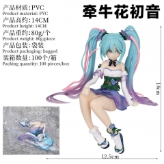 初音未来牵牛花仙子初音手办动漫二次元周边泡面压机箱摆件礼物材质PVC高14cm重量约80g袋装装箱数量100个一箱