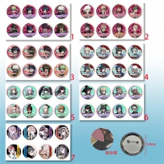8个一套5.8CM 7款弹丸论破58mm8个装磨砂膜胸针一包