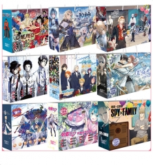 57 Styles Hatsune Miku/Chainsaw Man/Pokemon/Bleach/EVA/Attack on Titan/One Piece/Naruto/Genshin Impact/Demon Slay Anime Lucky Gift Bag Postcard Poster