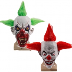 2 Styles Clown Mask Cosplay Scary Role Horror Joker Latex Full Face Helmet