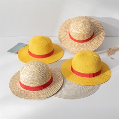 One Piece Luffy Straw Hat Cartoon Cosplay Japanese Anime Cap