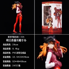 EVA新世纪福音战士明日香猫耳帽盒装手办 高24cm 一箱24个