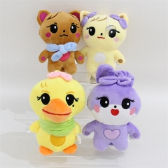 4PCS/SET 14CM K-POP Blackpink BORNPINK Anime Plush Pendant Toy Stuffed
