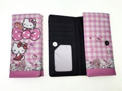 Hello Kitty Coin Purse Long Anime PU Wallet
