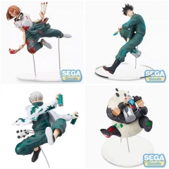 4PCS/SET 15CM Jujutsu Kaisen Yuji Fushiguro Megumi Kugisaki Nobara Anime PVC Figure Toy