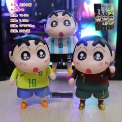 3款蜡笔小新足球小新公仔手办高12.5厘米重0.22kg一箱80个