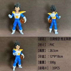 （通用彩盒）龙珠白洞贝吉塔抱龙珠款公仔手办高度28.5cm重500克一箱35个