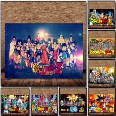 （帆布材质）wish亚马逊海报动漫 龙珠海报DragonBall日漫周边写真批发无框画