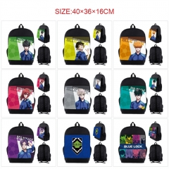 9 Styles Blue Lock Cartoon Nylon Canvas Anime Backpack Bag