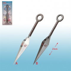 2 Color 23CM Naruto Cartoon Cosplay Anime Kunai