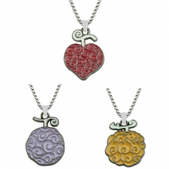 3 Styles One Piece Devil Fruit Cosplay Movie Decoration Alloy Anime Sword Necklace