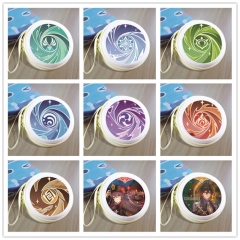 24 Styles Genshin Impact Cartoon Zipper Wallet Anime Coin Purse