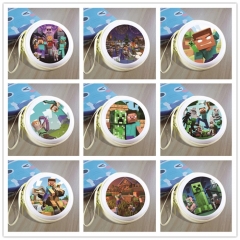 24 Styles Minecraft Cartoon Zipper Wallet Anime Coin Purse