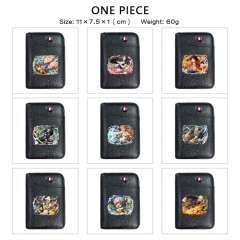 9 Styles One Piece Cartoon PU Anime Wallet Purse