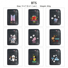 12 Styles K-POP BTS Bulletproof Boy Scouts Cartoon PU Anime Wallet Purse