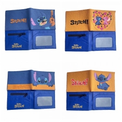 4 Styles Lilo & Stitch Cartoon Pattern Coin Purse Anime PVC Wallet