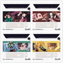 12 Styles (80*30*0.3CM) Demon Slayer: Kimetsu no Yaiba Cartoon Anime Mouse Pad
