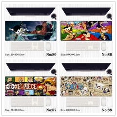 8 Styles (80*30*0.3CM) One Piece Cartoon Anime Mouse Pad