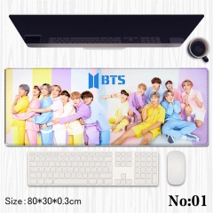 (80*30*0.3CM) K-POP BTS Bulletproof Boy Scouts Cartoon Anime Mouse Pad