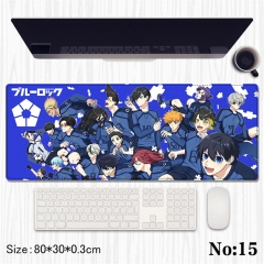 (80*30*0.3CM) Blue Lock Cartoon Anime Mouse Pad