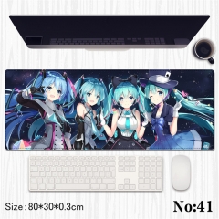2 Styles (80*30*0.3CM) Hatsune Miku Cartoon Anime Mouse Pad