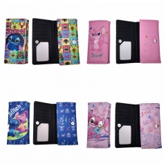 7 Styles Lilo & Stitch Coin Purse Anime PU Long Wallet