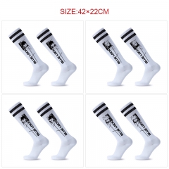 6 Styles Blue Lock Cartoon Pattern Knitted Socks Anime Football Sports Socks