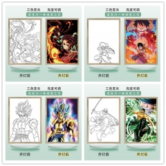 (带电) 大号A4（USB插电款）动漫漫画灯光画小夜灯摆件卧室床头电视柜摆画情侣礼物创意发光画