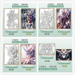 (带电)  大号A4（USB插电款）灯光画机动战士高达阿姆罗.雷钢弹 敢达生日礼物男同学情侣摆件