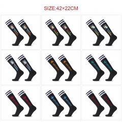 10 Styles Jujutsu Kaisen Cartoon Pattern Knitted Socks Anime Football Sports Socks