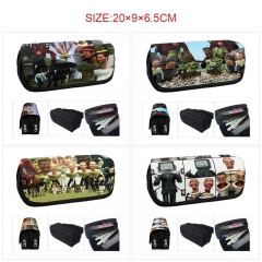 7 Styles Skibidi Toilet Double Layers Anime Pencil Bag